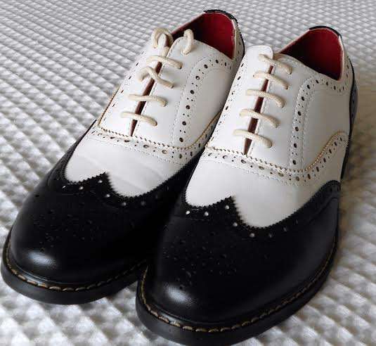 Shoes - Black and White Leather - Shoes - New Zealand